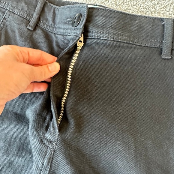 Aritzia Wilfred Maeve Cargo Jeans Black Size 2 Y2K Baggy Wide Leg Grunge Goth - Picture 3 of 11